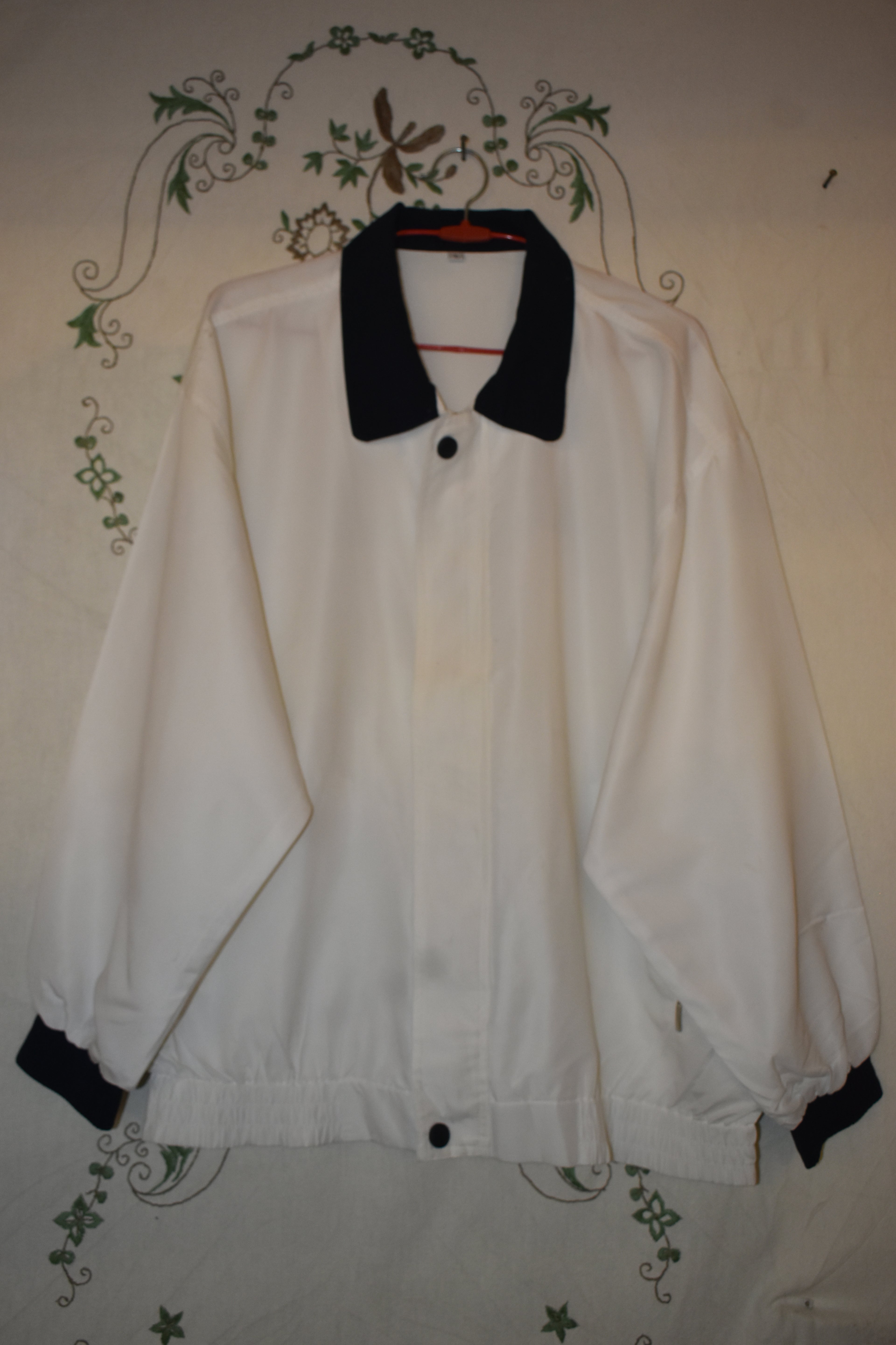 Plain White Korean Jacket Free Size For Men