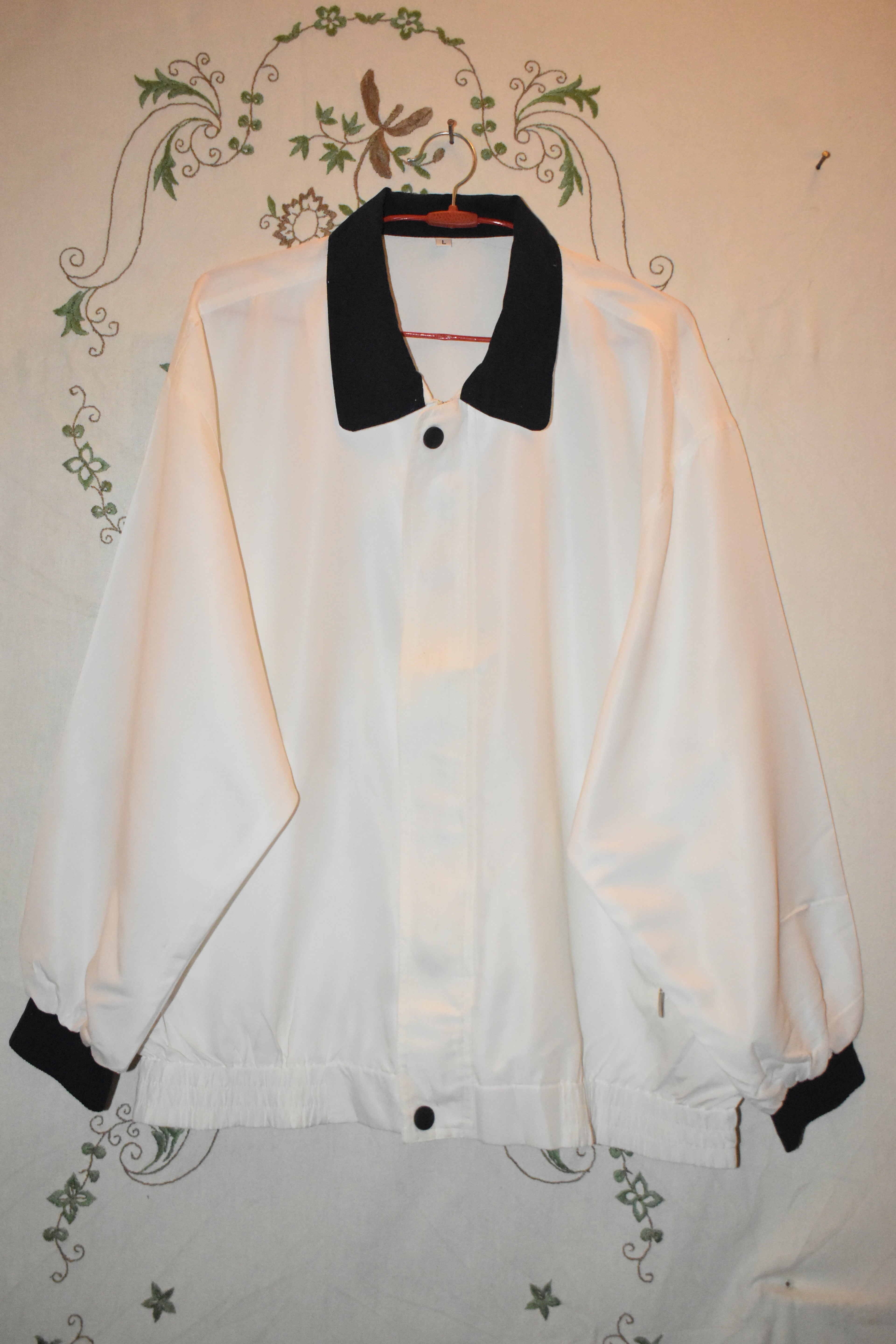 Plain White Korean Jacket Free Size For Men